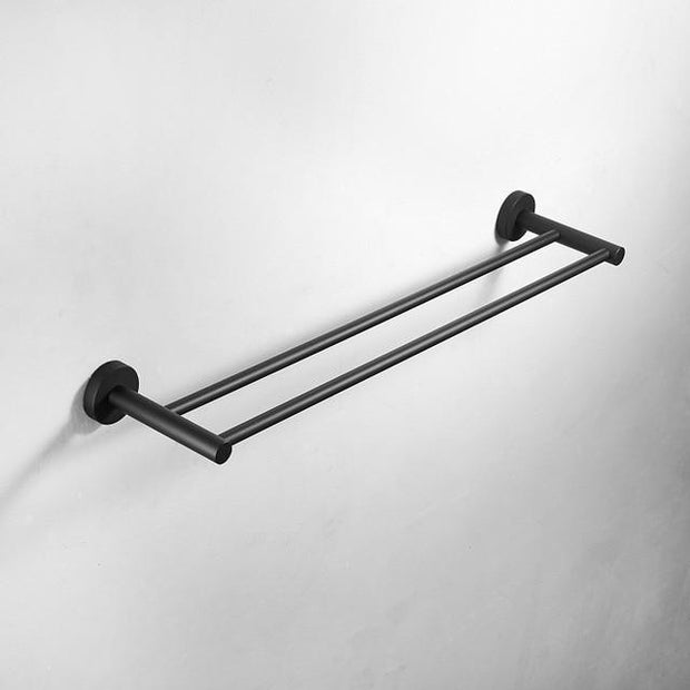 Modern Bathroom Black Hardware Set 304 Stainless Steel Towel Rack Paper Towel Holder Towel Bar Hook Bathroom Accessories
