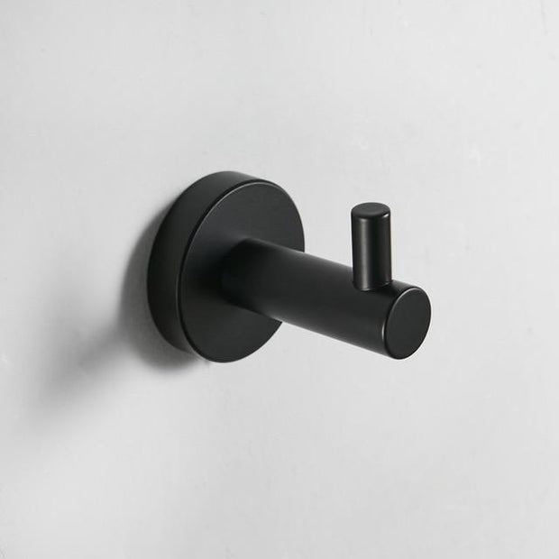 Modern Bathroom Black Hardware Set 304 Stainless Steel Towel Rack Paper Towel Holder Towel Bar Hook Bathroom Accessories