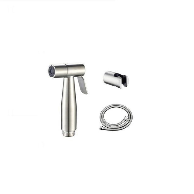 Stainless Steel Hand Held Bidet Faucet Sprayer Bidet Set Sprayer Gun Toilet Spray For Bathroom Self Cleaning Shower Head