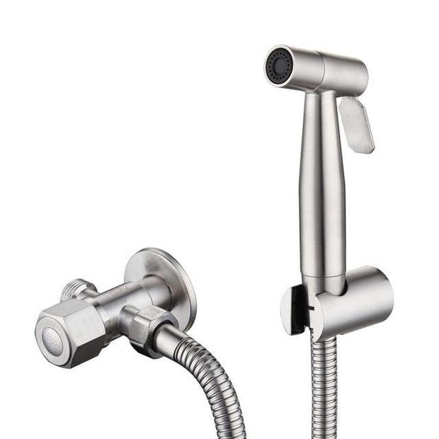 Stainless Steel Hand Held Bidet Faucet Sprayer Bidet Set Sprayer Gun Toilet Spray For Bathroom Self Cleaning Shower Head