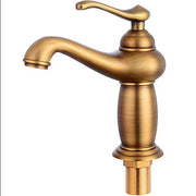 Bathroom Faucet Antique Bronze Finish Brass Basin Sink Solid Brass Faucets Single Handle Water Mixer Taps Bath Crane