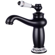 Bathroom Faucet Antique Bronze Finish Brass Basin Sink Solid Brass Faucets Single Handle Water Mixer Taps Bath Crane