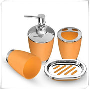 Bathroom Set 4PCS Soap Dish Dispenser Bottle Washroom Toothbrush Holder Cup Suit Home Decoration Accessories