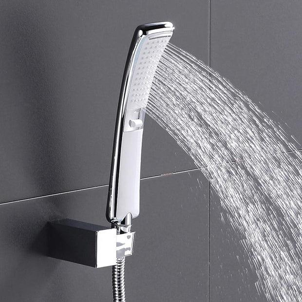 Waterfall 2 Function Hand Held Shower Head High Pressure Rain Shower Sprayer Set Water Saving New Design