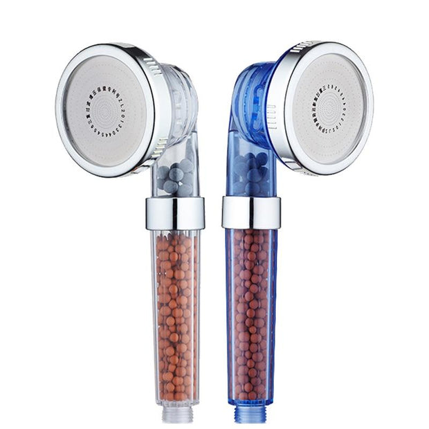 3 Function Adjustable Jetting Shower Head Bathroom High Pressure Water Handheld Saving Filter SPA Shower Heads with box