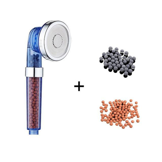 3 Function Adjustable Jetting Shower Head Bathroom High Pressure Water Handheld Saving Filter SPA Shower Heads with box