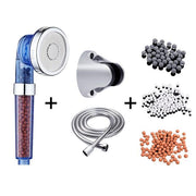 3 Function Adjustable Jetting Shower Head Bathroom High Pressure Water Handheld Saving Filter SPA Shower Heads with box