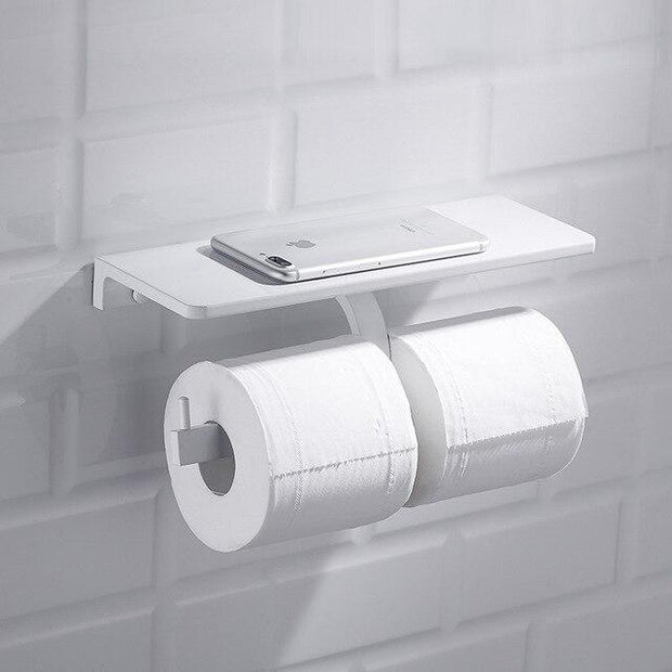 Nordic Bathroom/kitchen Storage Rack  Anodizing Household Toilet Paper Holder Wall mount Bathroom Hardawre Accessories 2 Colour