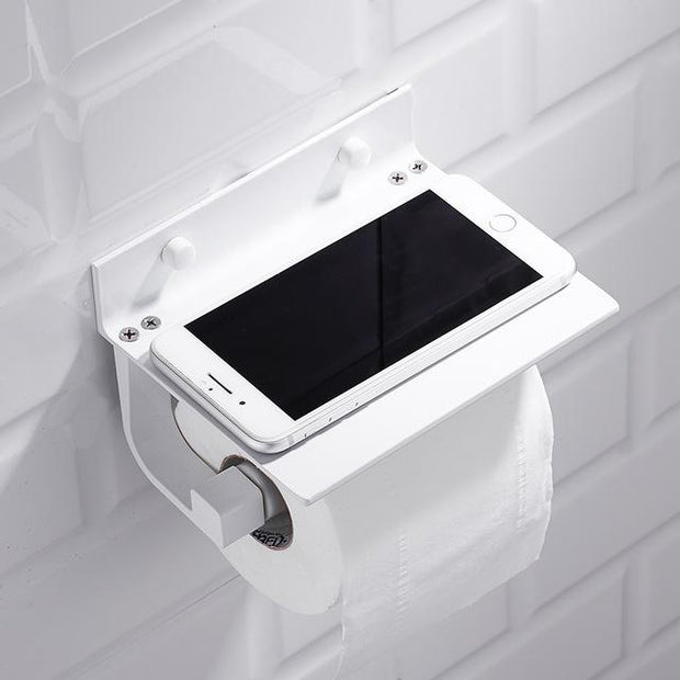 Nordic Bathroom/kitchen Storage Rack  Anodizing Household Toilet Paper Holder Wall mount Bathroom Hardawre Accessories 2 Colour
